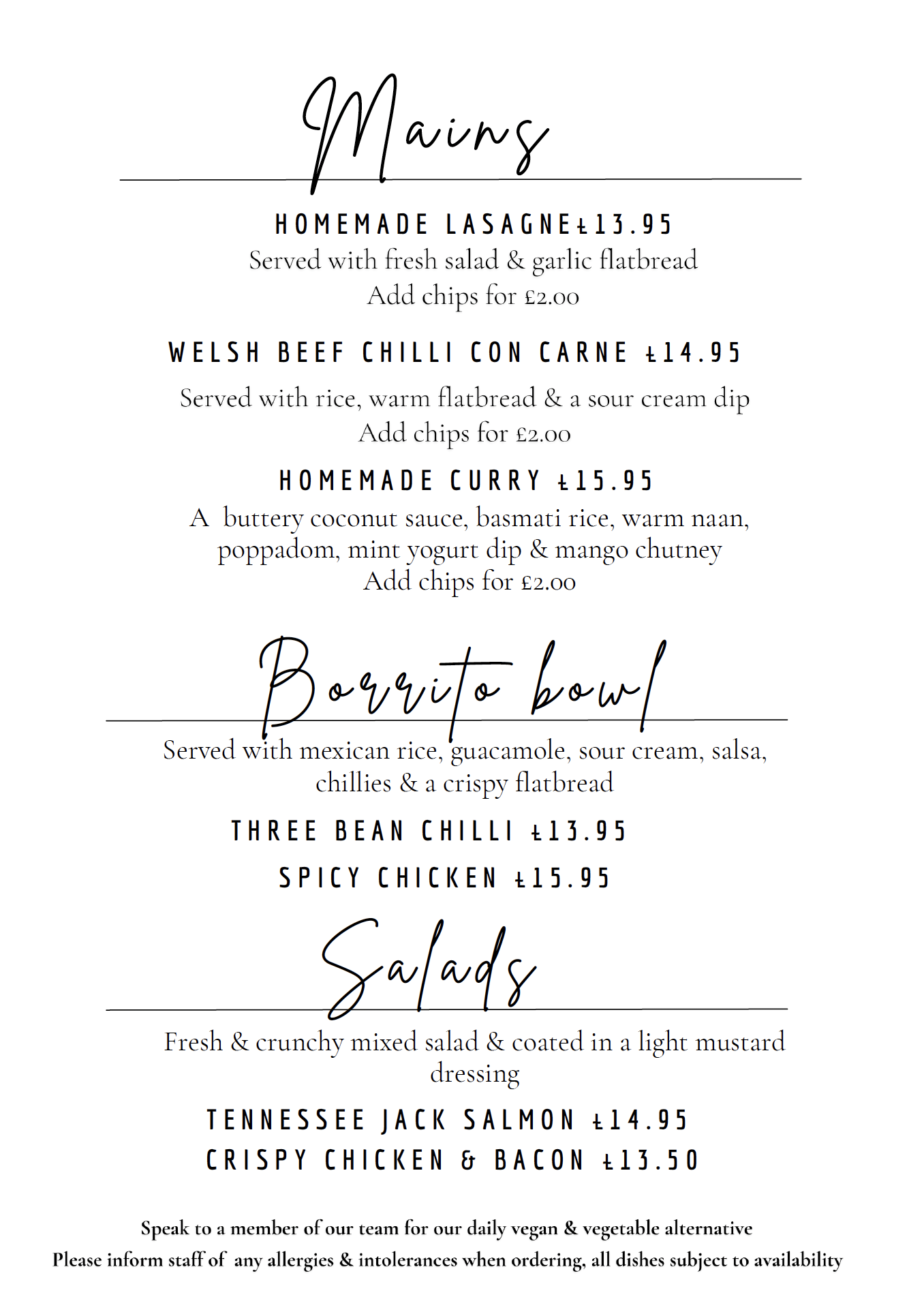 Menus Fifteen by Llanwern Village Hotel and Bar